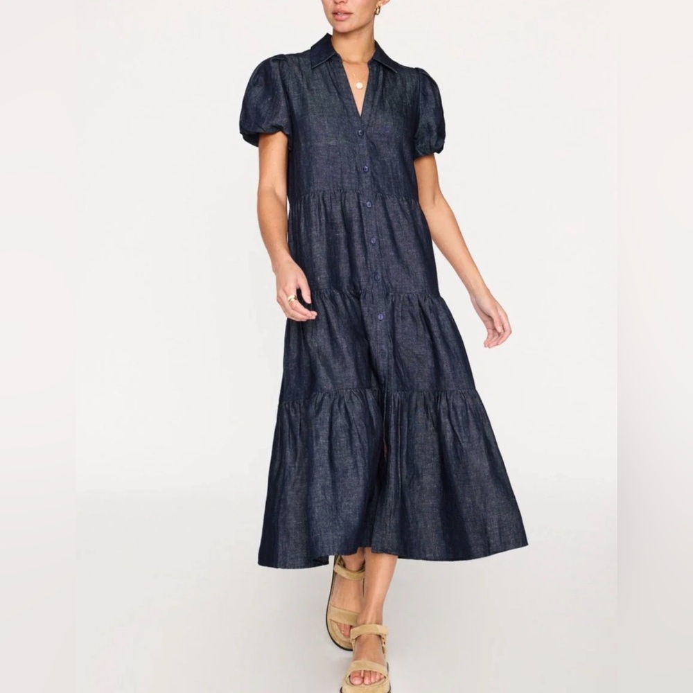 Brochu Walker The Havana Indigo Soft Denim Dress sz M - Picture 2 of 14